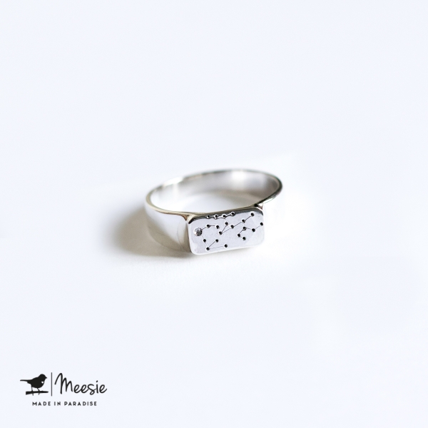 Ring Sterrenbeeld Boogschutter zilver Ring Sterrenbeeld Boogschutter zilver